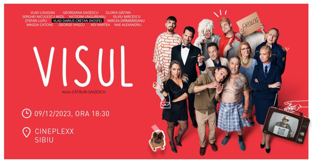 Cătălin Saizescu, Georgiana Saizescu, Serghei Mizil, Adi Nartea, Mircea Drîmbăreanu și Ștefan Lupu vă dau mâine întâlnire la Cineplexx Sibiu