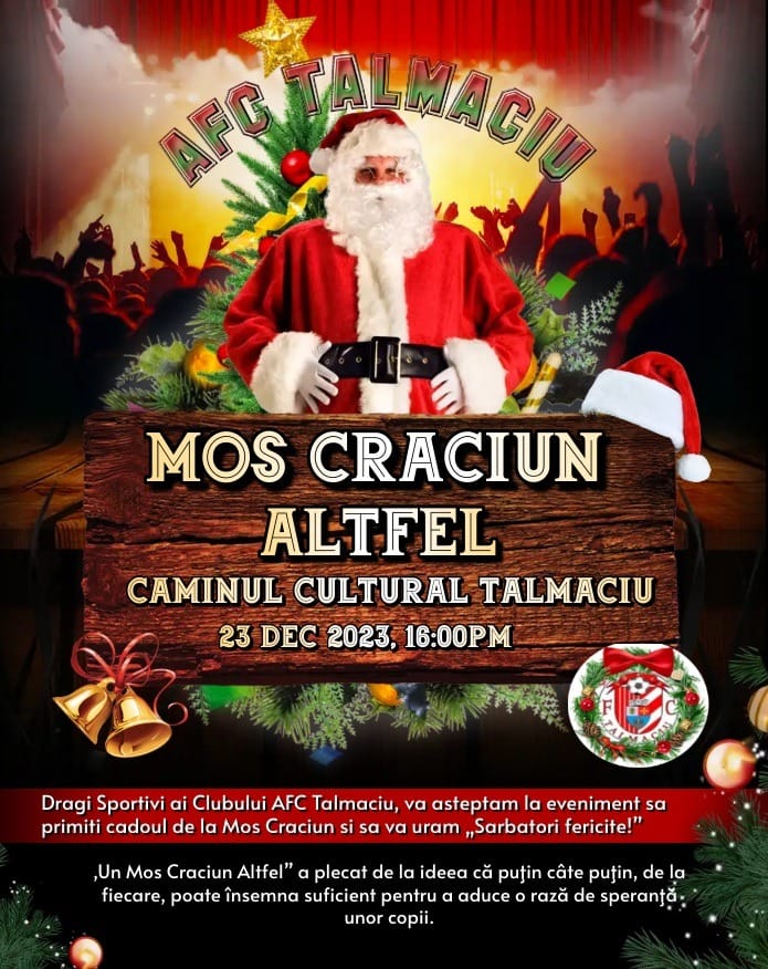 „Gala AFC Tălmaciu”. Mos Crăciun și magia fotbalului aduc bucurie și solidaritate în comunitate