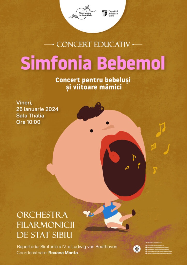 Filarmonica de Stat Sibiu propune un concert pentru bebeluși și viitoare mămici