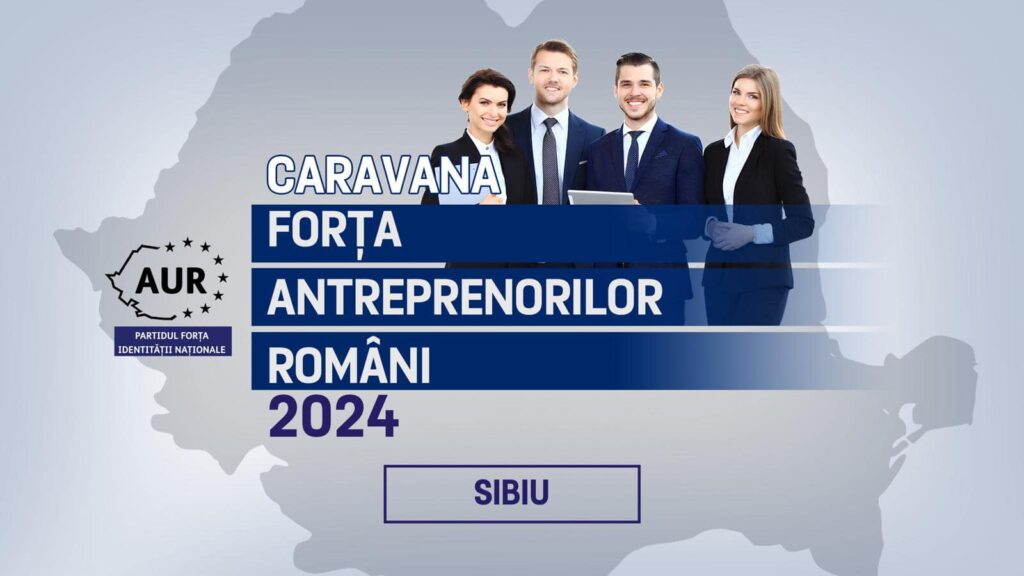 Caravana Forța Antreprenorilor Români sosește la Sibiu