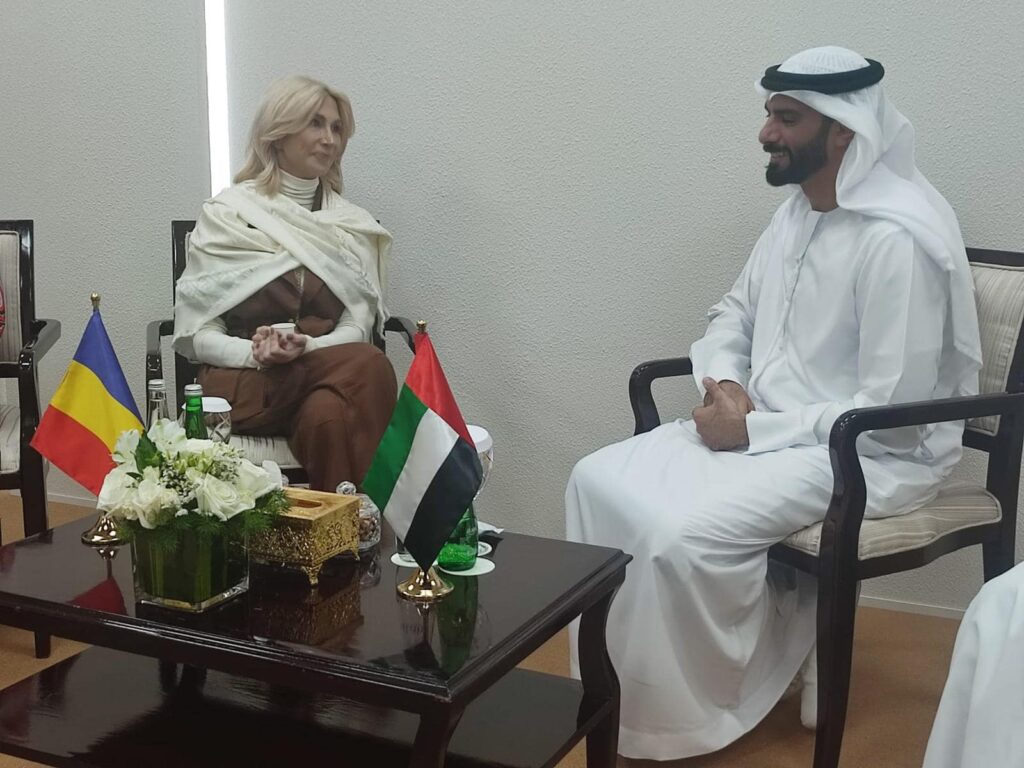 Întâlnire bilaterală a Ministrului Culturii, Raluca Turcan cu miniștri să omologi din EAU, Sheikh Salem Al Qassimi