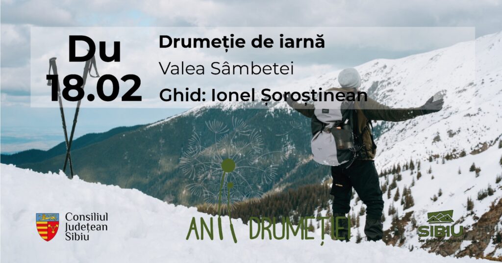 Drumeție de iarnă în Munții Făgăraș pe Valea Sâmbetei