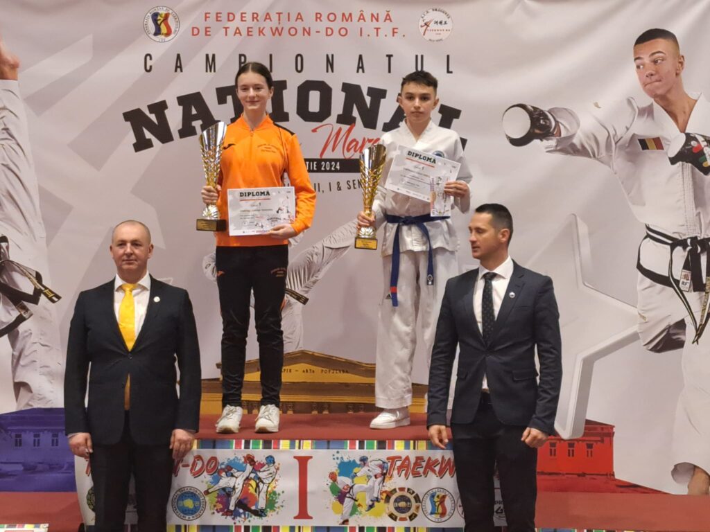 Luca Cherăscu a obținut trei medali de Aur la Campionatul Național de Taekwondo ITF pentru juniori III, II, I & Seniori