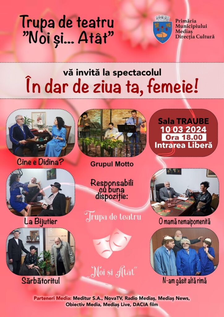 Spectacole dedicate Zilei Femeii la Sala Traube