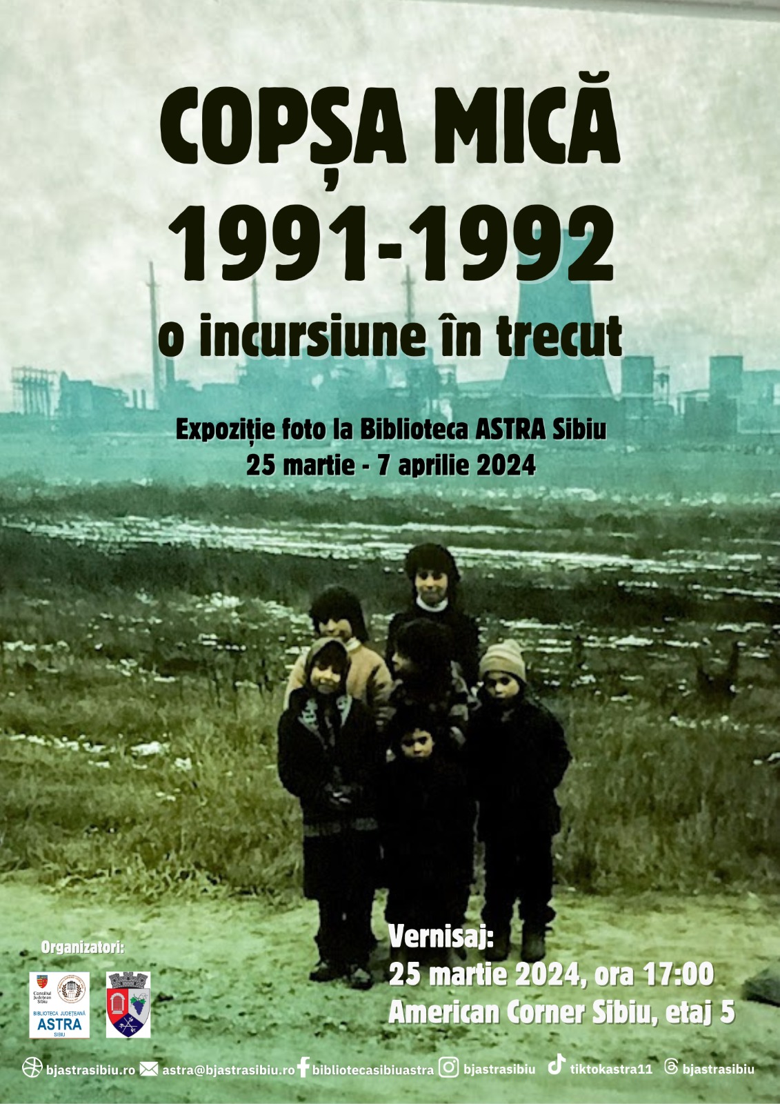 „Copșa Mică 1991-1992. Incursiune în trecut” – expoziție de fotografie la Biblitoteca ASTRA Sibiu