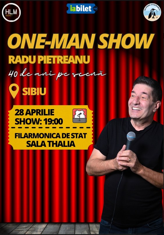 Sala Thalia: One-Man Show cu Radu Pietreanu - 40 de ani pe scenă