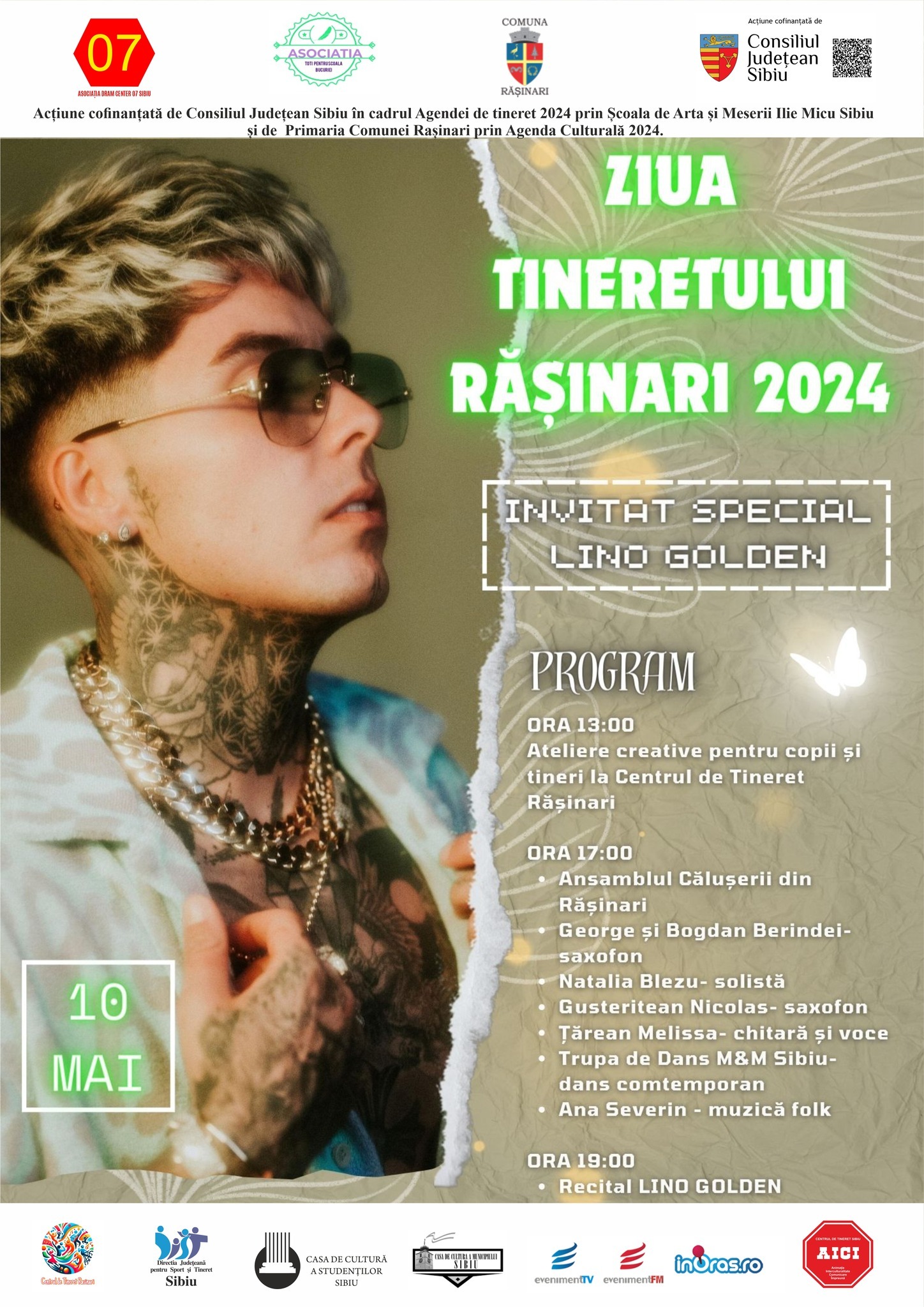 Consiliul Județean Sibiu recomandă evenimentul „Ziua Tineretului Rășinari”