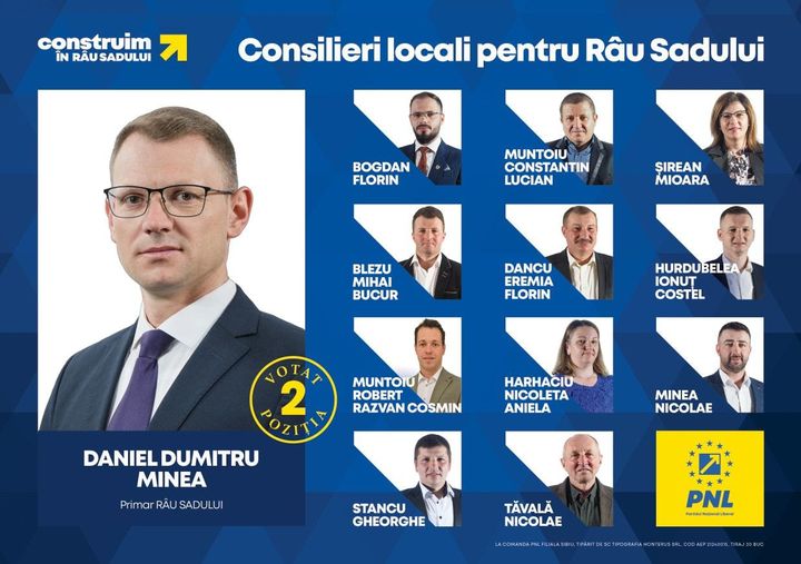 Daniel Minea, candidatul PNL la Primăria comunei Râu Sadului: Invităm pe toți cetățenii comunei, cu mic cu mare, la Căminul Cultural din localitate