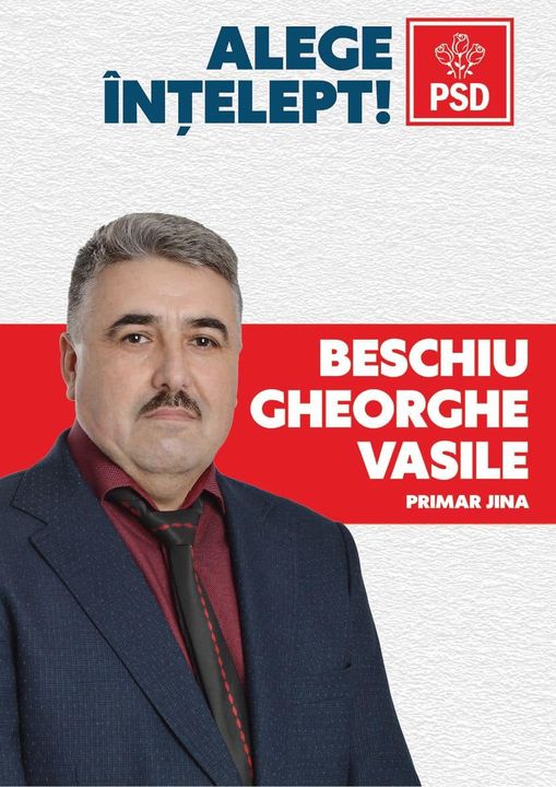 Vasile Beschiu, candidatul PSD pentru o nou mandat de primar al comunei Jina: Alege înțelept!