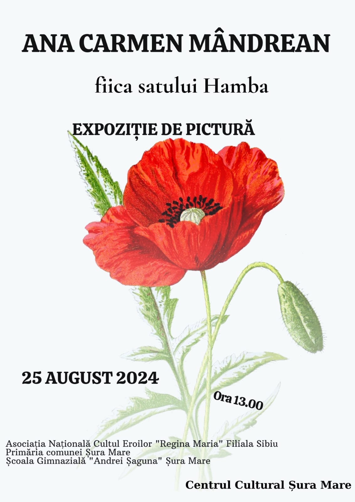Expoziția de pictură și lansarea de carte aduse în fața publicului de fiica satului Hamba, Ana Carmen Mândrean, la Festivalul ce poartă numele lui Daniel Rosalim