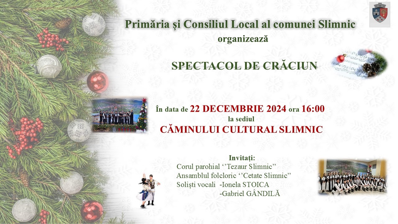 Spectacol de Crăciun la Slimnic
