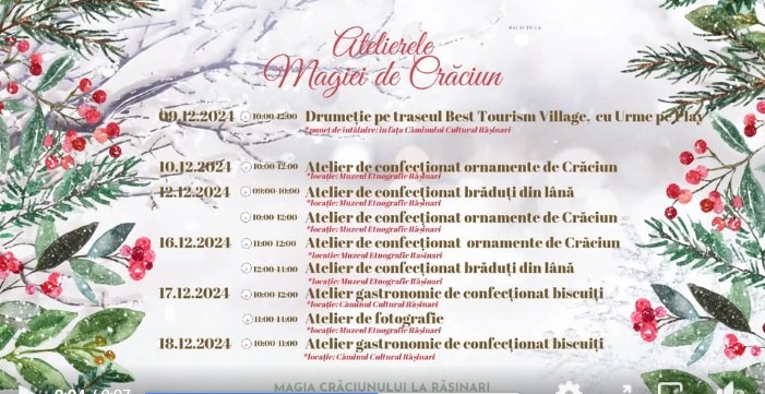 Atelierele Magiei de Crăciun la Rășinari