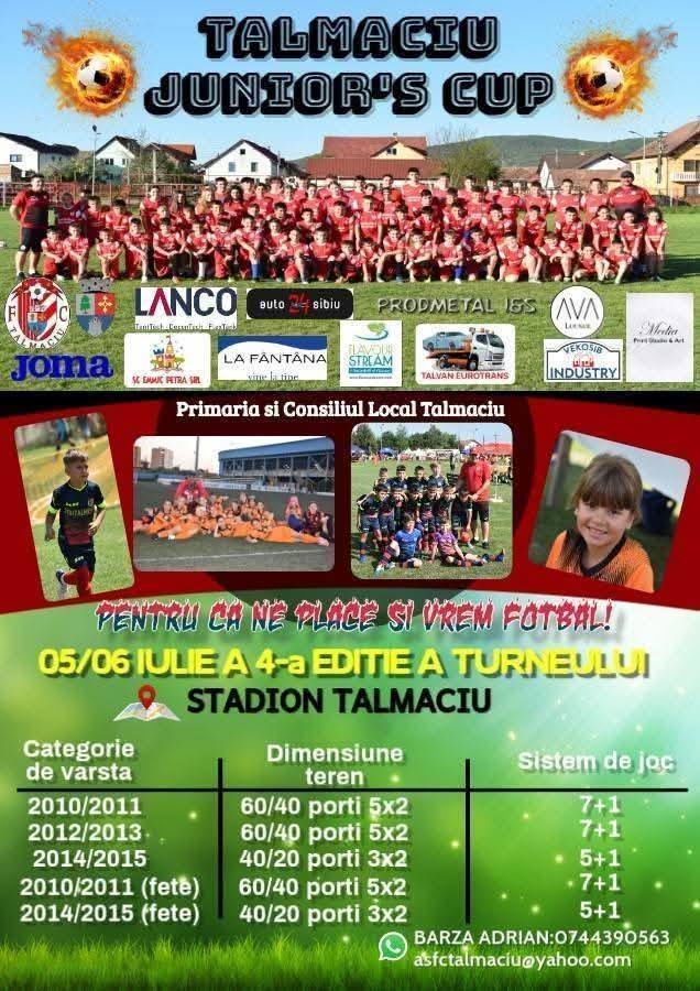 AFC Băbeni confirmă participarea la Tălmaci Junior’s Cup, ediția a IV-a