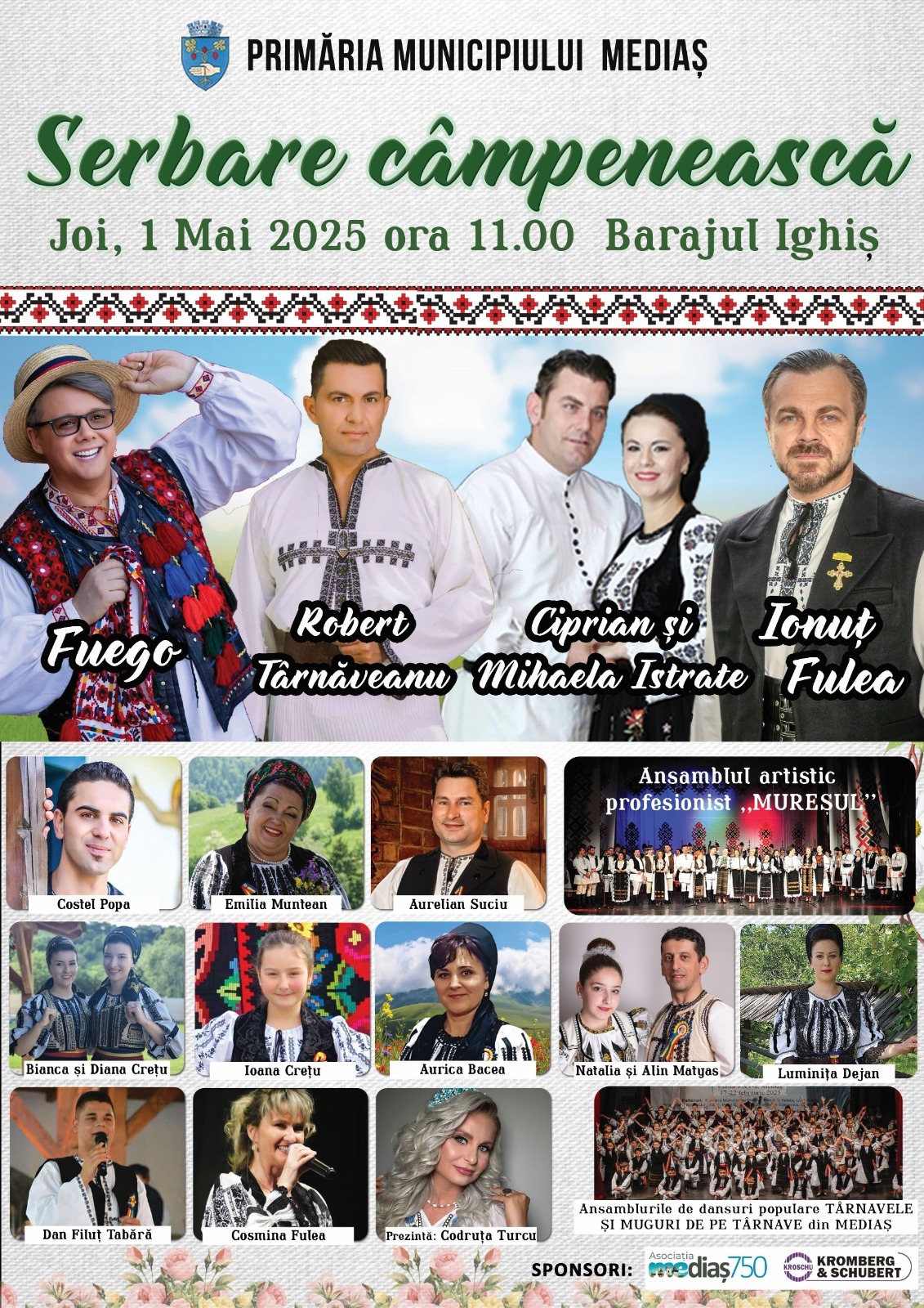 Serbare câmpenească de 1 mai, la Mediaș