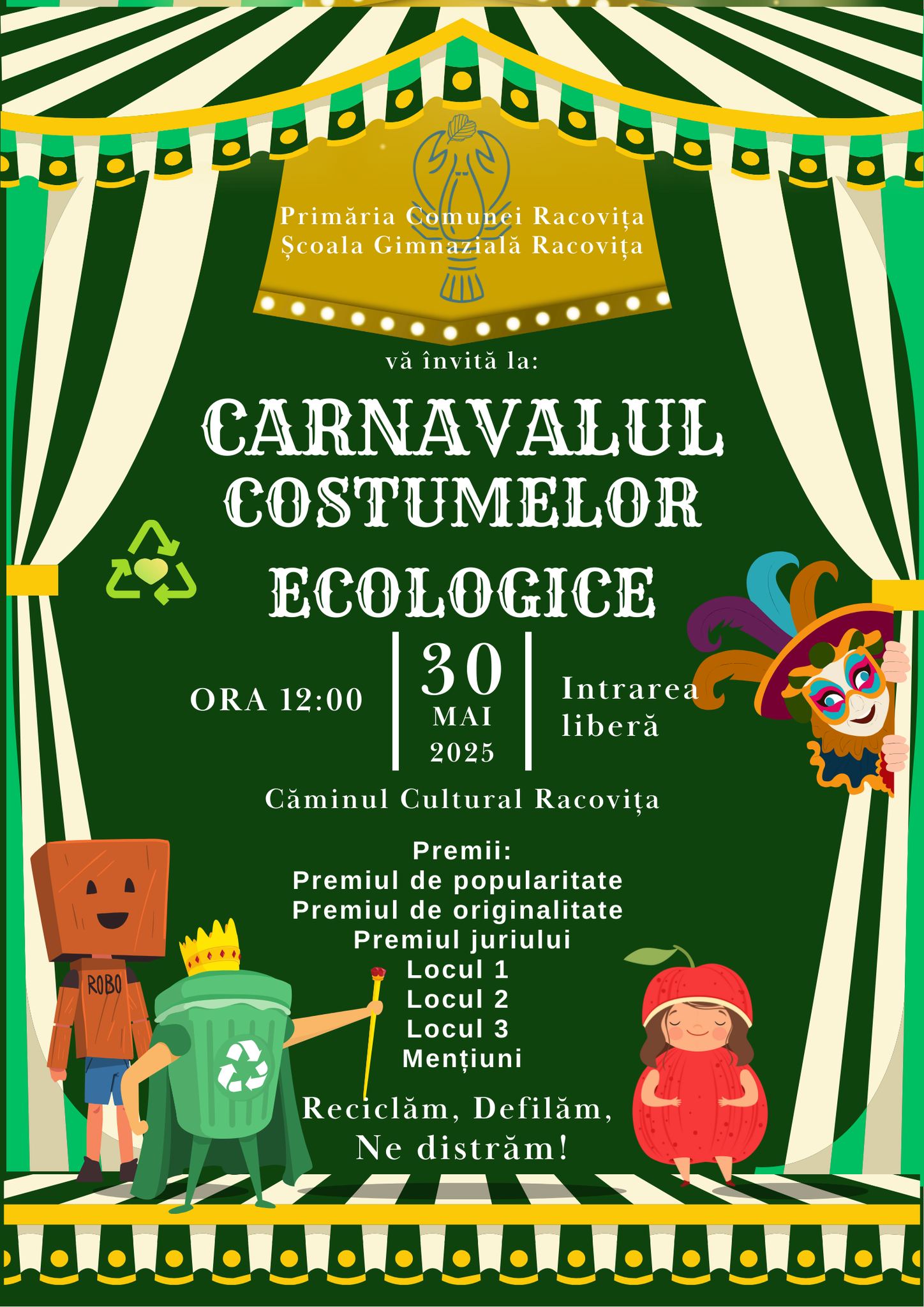 Carnavalul Costumelor Ecologice, de Ziua Copilului, la Racovița: distracție, creativitate și educație ecologică