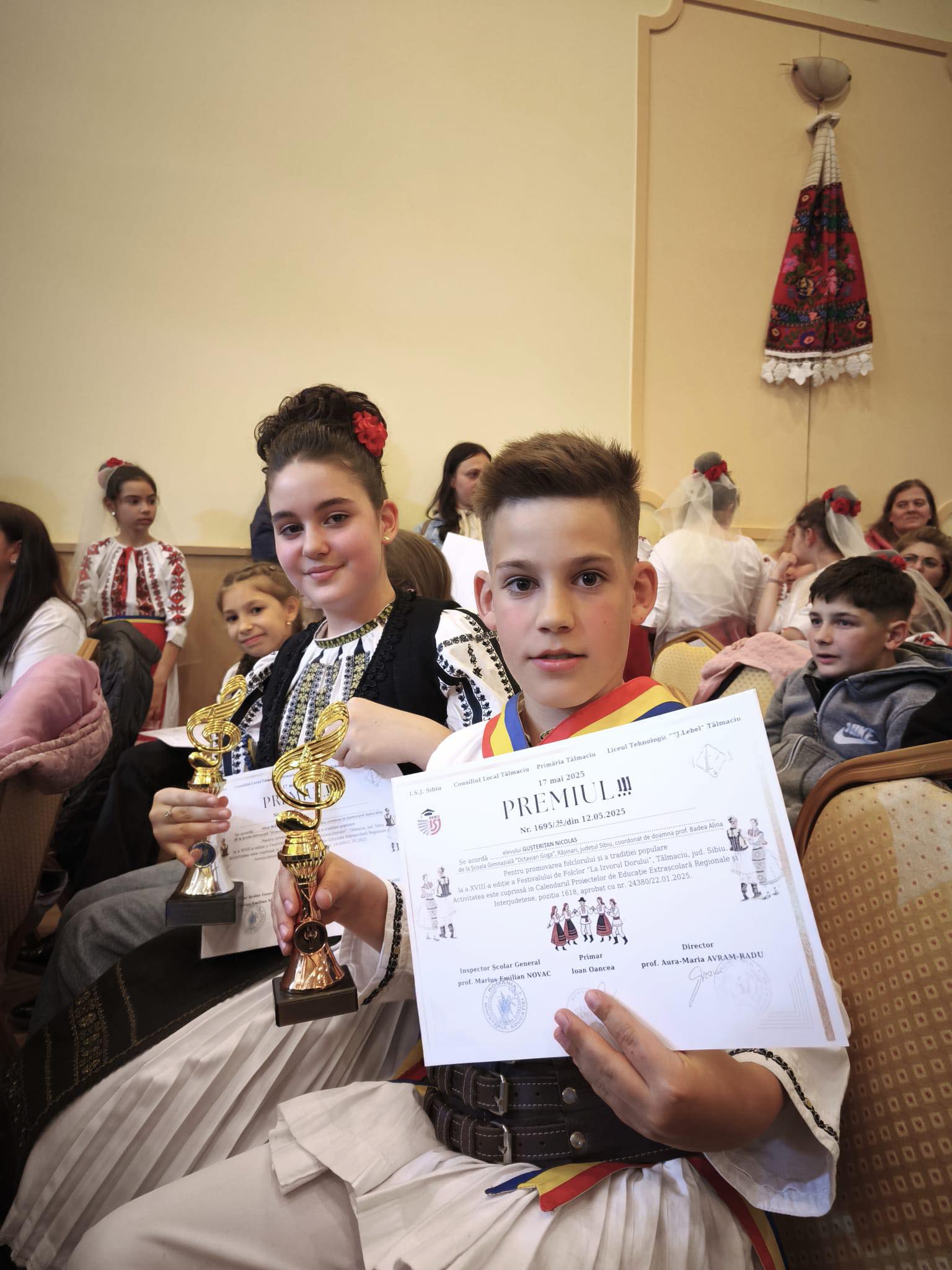 Natalia Blezu și Nicolas Gusteritan, laureați ai Festivalului Concurs „La Izvorul Dorului”