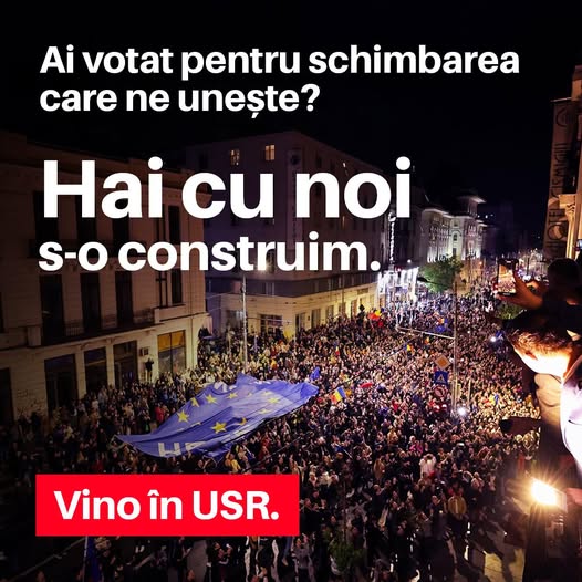 USR Sibiu face apel la implicare civică: „Avem nevoie de oameni buni, ca tine”