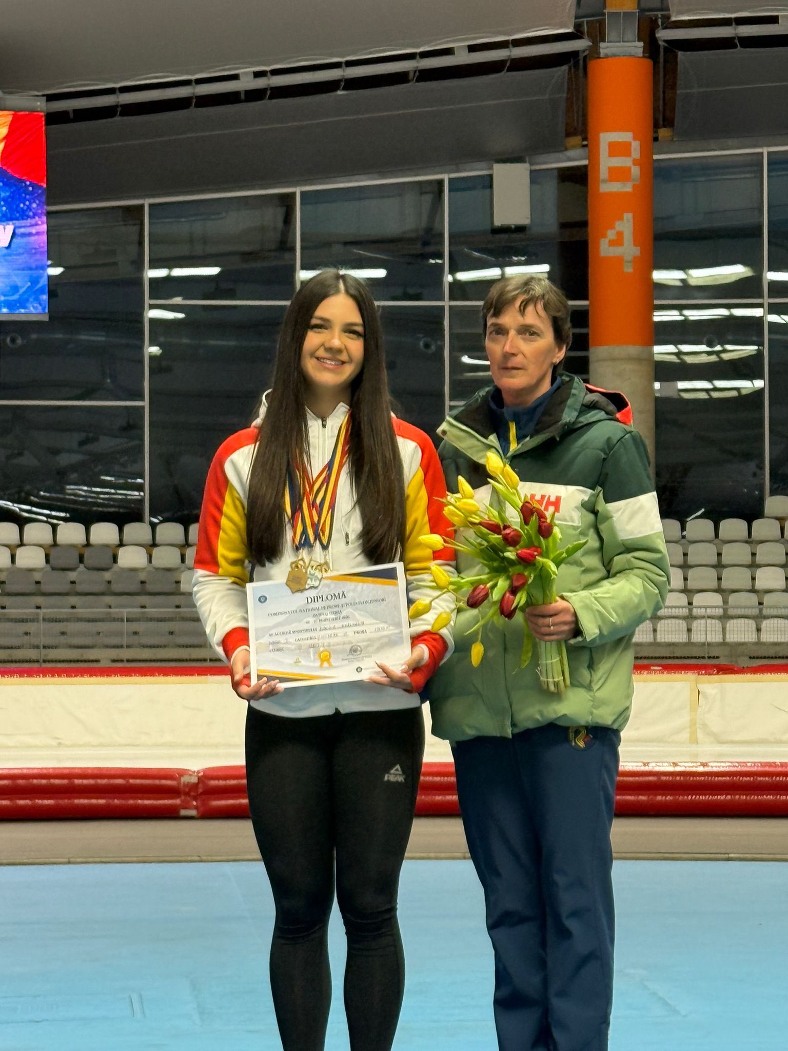 Sibianca Anastasia Bacilă a dominat Campionatul Național de patinaj viteză de la Inzell