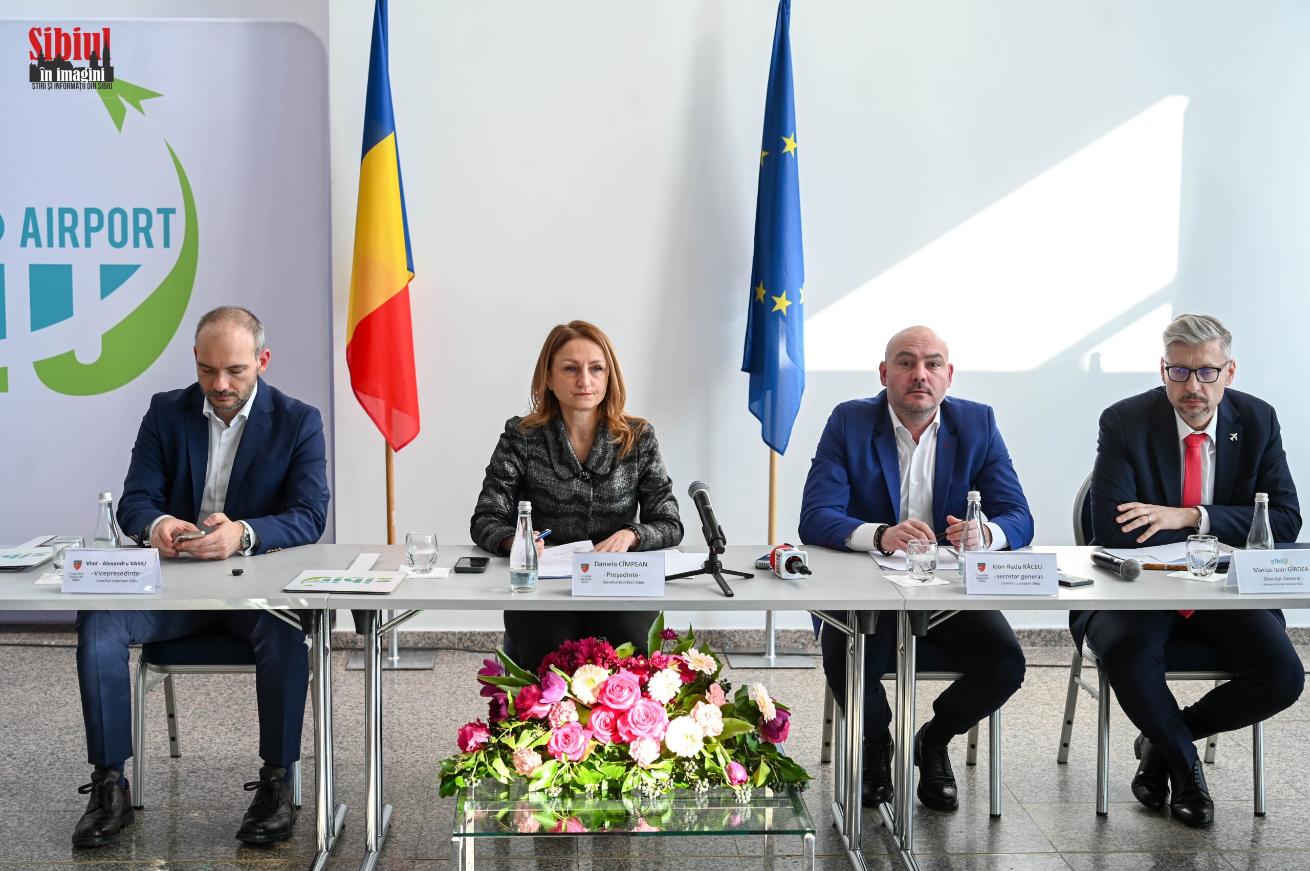 Ședința ordinară a CJ Sibiu, organizată în premieră la Aeroportul Internațional Sibiu